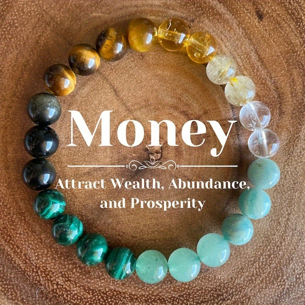 Universal Natural Stone Bracelet Citrine Dongling Stone Jewelry null