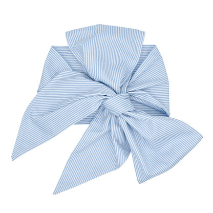 Swaddling cloth with cotton bow Kids DealSniper.net Blue stripe
