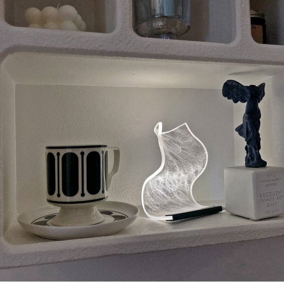 Warm High Appearance Level Bedside Lamp Small Night Light Home Decor dealsniper-net