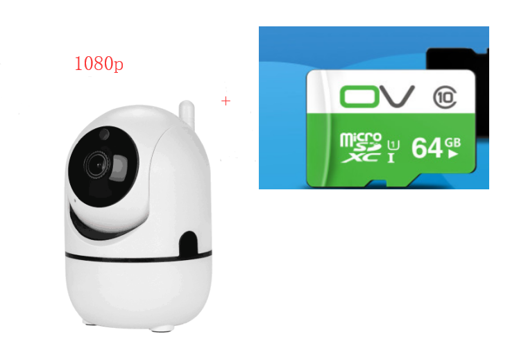 1080P Cloud Wireless IP Camera Intelligent Auto Tracking Home DealSniper.net White AU 1080P 64GB