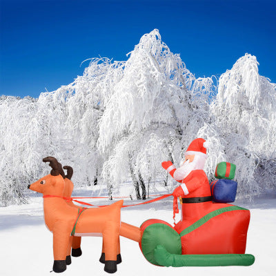 Eye-Catching Christmas Inflatable Santa Claus Holidays Gym From House EU