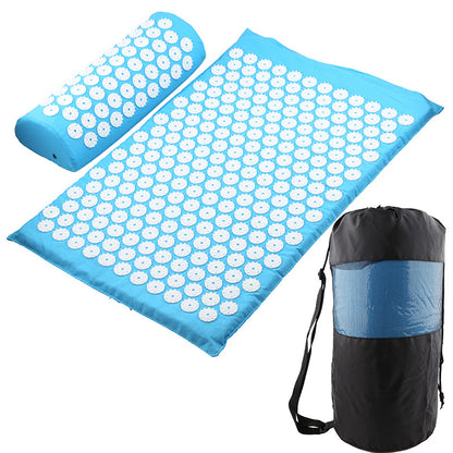 Fitness Yoga Acupuncture Mat Acupuncture Pillow Storage Bag Sports Gym From House Sky Blue 3PCS