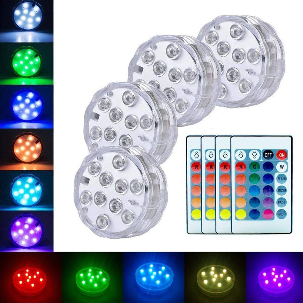 3 LEDs Underwater Light 16 Colors RGB IP68 Waterproof Swimming Pool Home Decor dealsniper-net