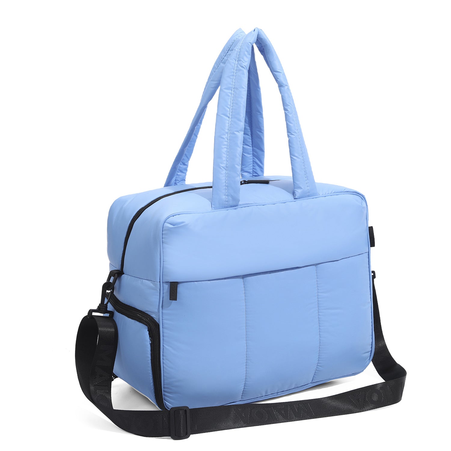 Down Handbags Winter Travel Duffle Bag With Shoes Compartment Portable Sports Yoga Gym Fitness Shoulder Bags For Weekender Overnight Tote Women Travel DealSniper.net Blue