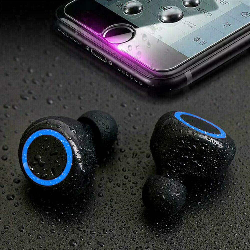 Waterproof Bluetooth 5.0 Wireless Earbuds Headphone Gadgets dealsniper-net