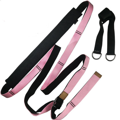 Yoga Strap Exercise Gym Belt Sports DealSniper.net Pink 3.8 cm