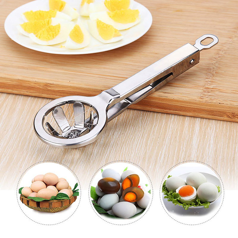 Stainless Steel Egg Cutter Hexagonal Cutting Cooked Kitchen dealsniper-net