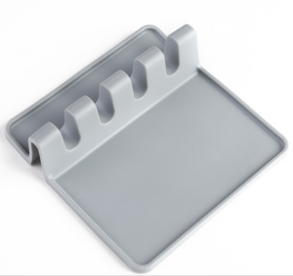 Kitchen Silicone Spoon Pad Spatula Mat Kitchen dealsniper-net Gray
