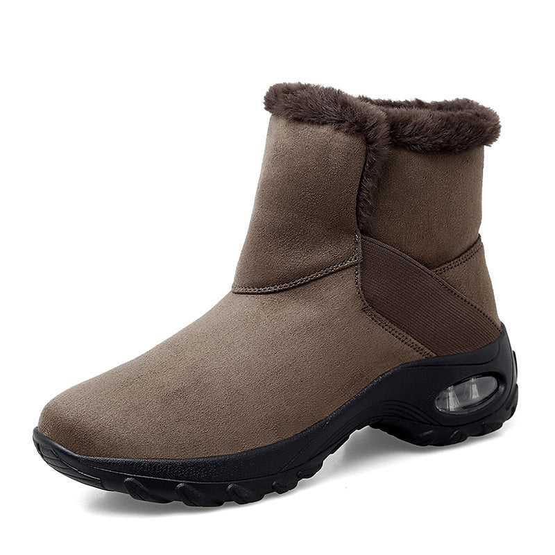 Antiskid plush cotton shoes Women DealSniper.net Khaki 35
