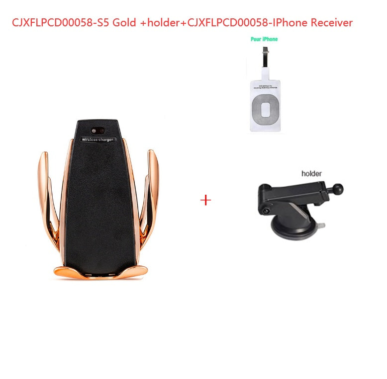 S5 Car Wireless Charging Mobile Phone Bracket Vehicle DealSniper.net A Set