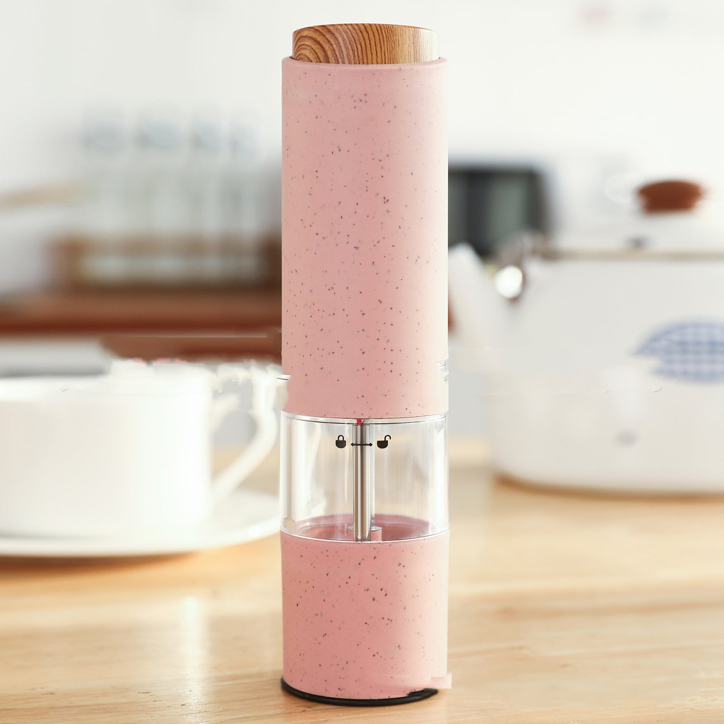 New Wheat Straw Pepper Mill Set Kitchen Gym From House Pink