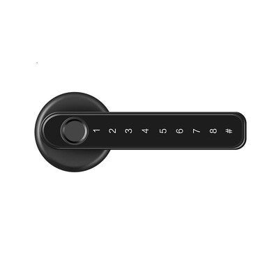 Single Row Electronic Password Indoor Fingerprint Lock House dealsniper-net Black Ordinary