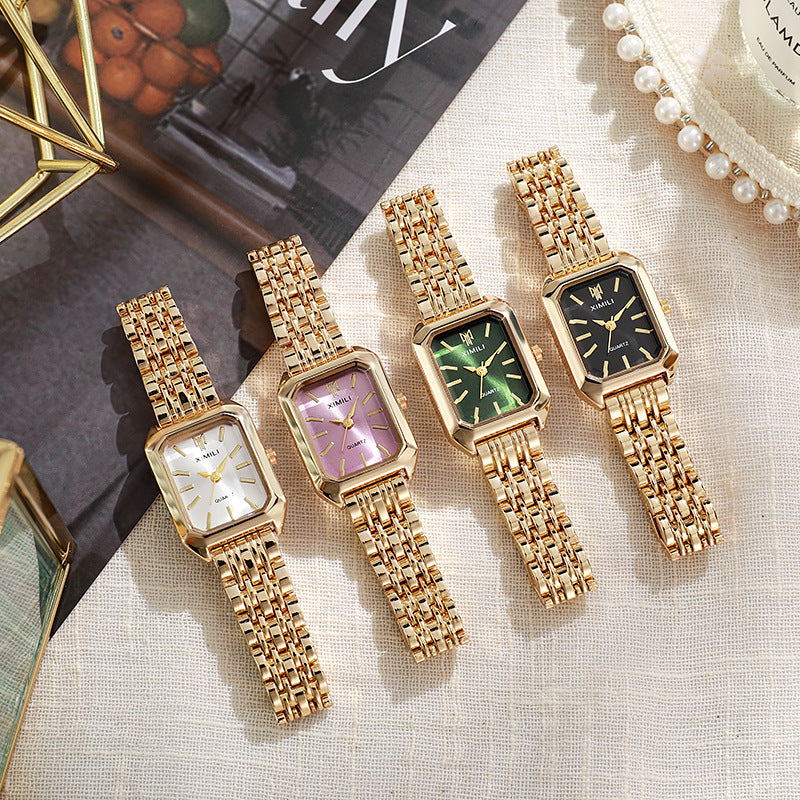 Fashion Simple Square Steel Strap Women's Watch Jewelry DealSniper.net