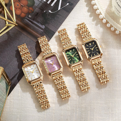 Fashion Simple Square Steel Strap Women's Watch Jewelry DealSniper.net