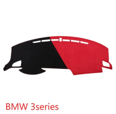 Car Suede Dashboard Cover Center Console Sunshield Retrofitting Vehicle DealSniper.net BMW 3series Black Red