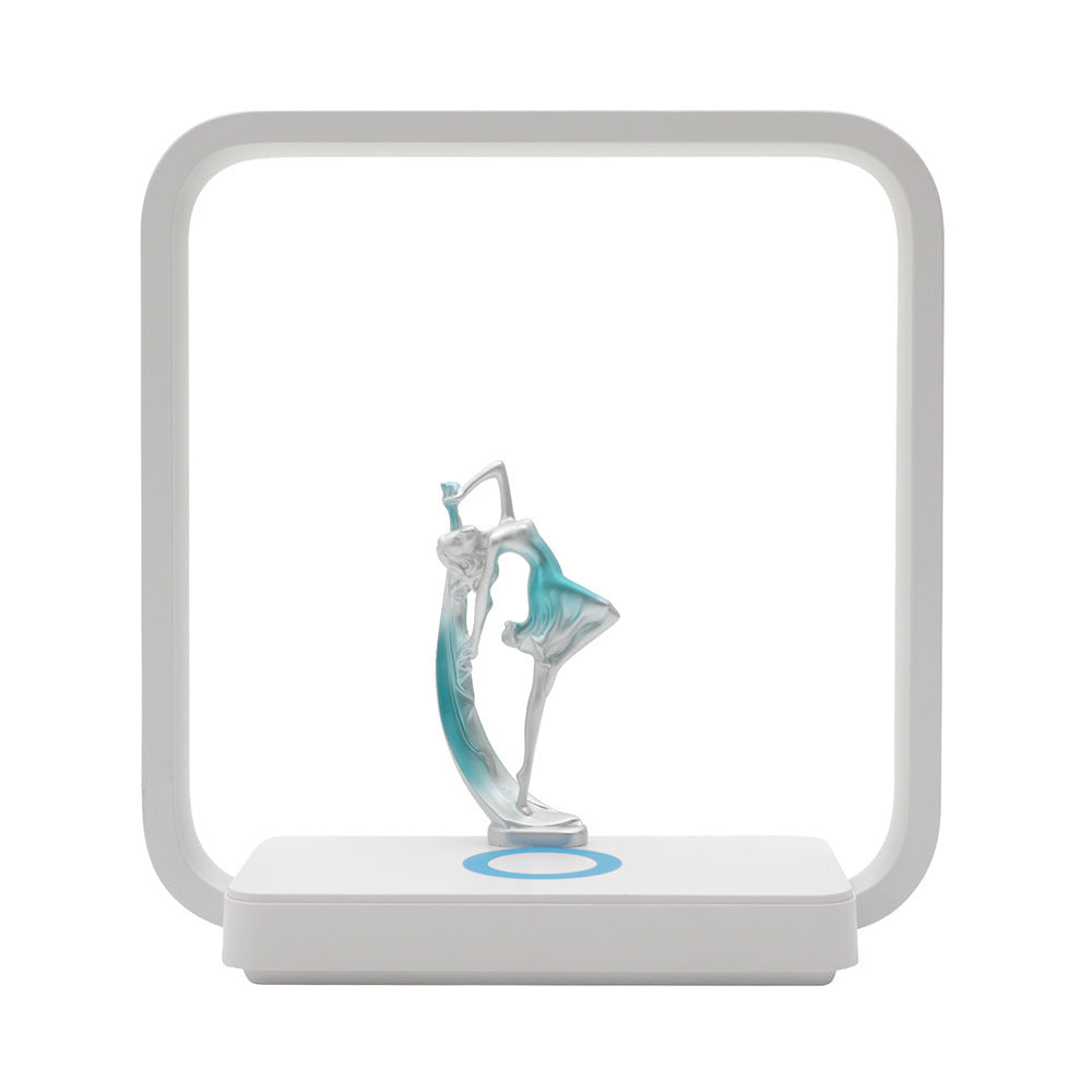 Atmosphere Table Lamp Mobile Phone Wireless Charger Home Decor DealSniper.net Wireless Output 15W Blue