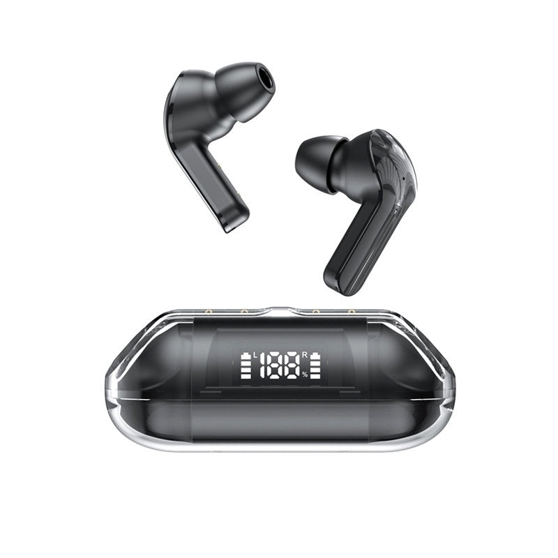 Wireless Digital Display Bilateral Stereo Transparent Headset Electronics dealsniper-net