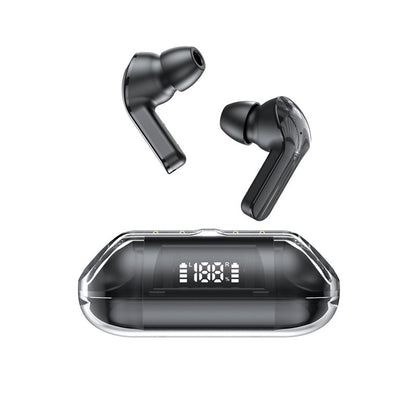 Wireless Digital Display Bilateral Stereo Transparent Headset Electronics dealsniper-net