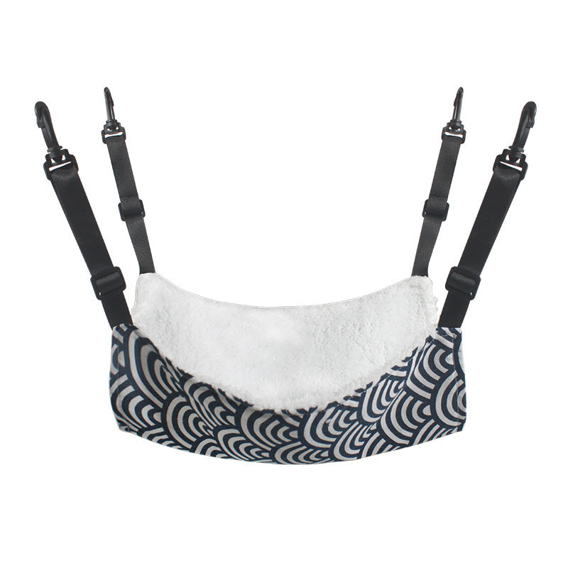 Lamb Fleece Cat Hanging Beds Pets Cage Hammock Bed Pets Gym From House 27x27cm Striped Autumn And Winter