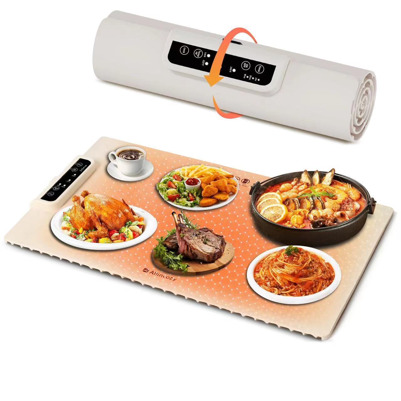 Multifunctional Hot Dish Temperature Keeping Pad Heat Kitchen DealSniper.net Dishes Warming Plate 110V US