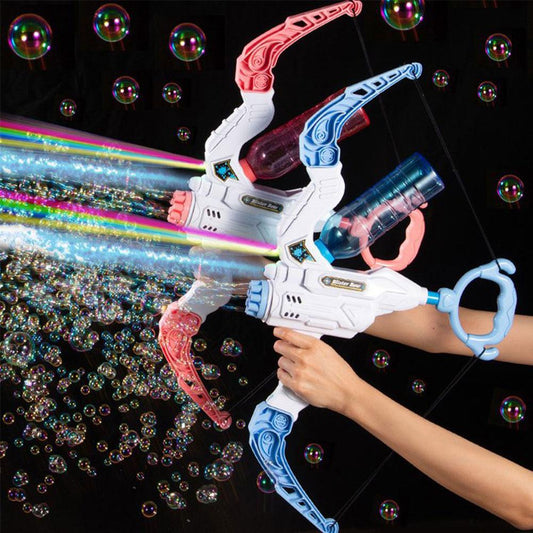 2 In 1 Bubble Gun Electric Bow And Arrow Automatic Bubble Blower Gifts