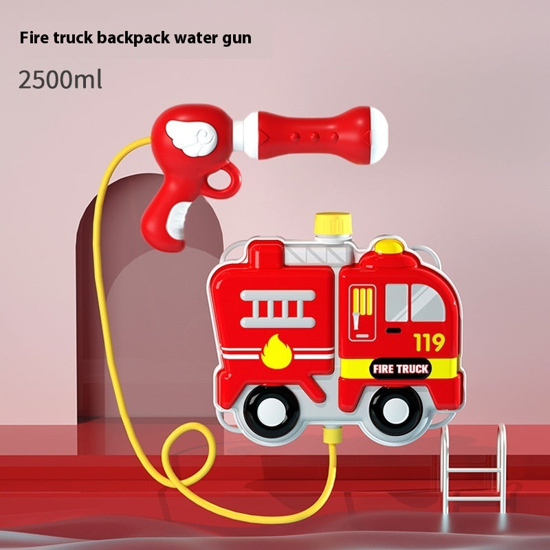 Children's Cartoon Backpack Water Gun Water Beach Toys Kids dealsniper-net 2500ml Fire Protection