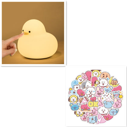 Duck Silicone Lamp USB Rechargeable Dimmable House DealSniper.net Yellow light set USB