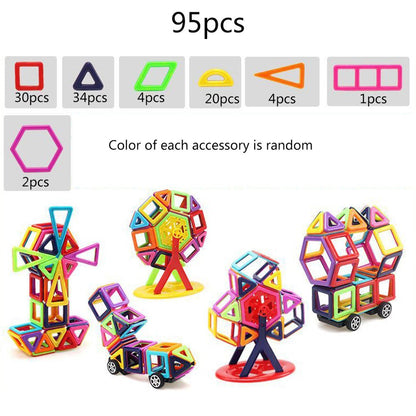 Magnetic building block toys Kids dealsniper-net 95pcs