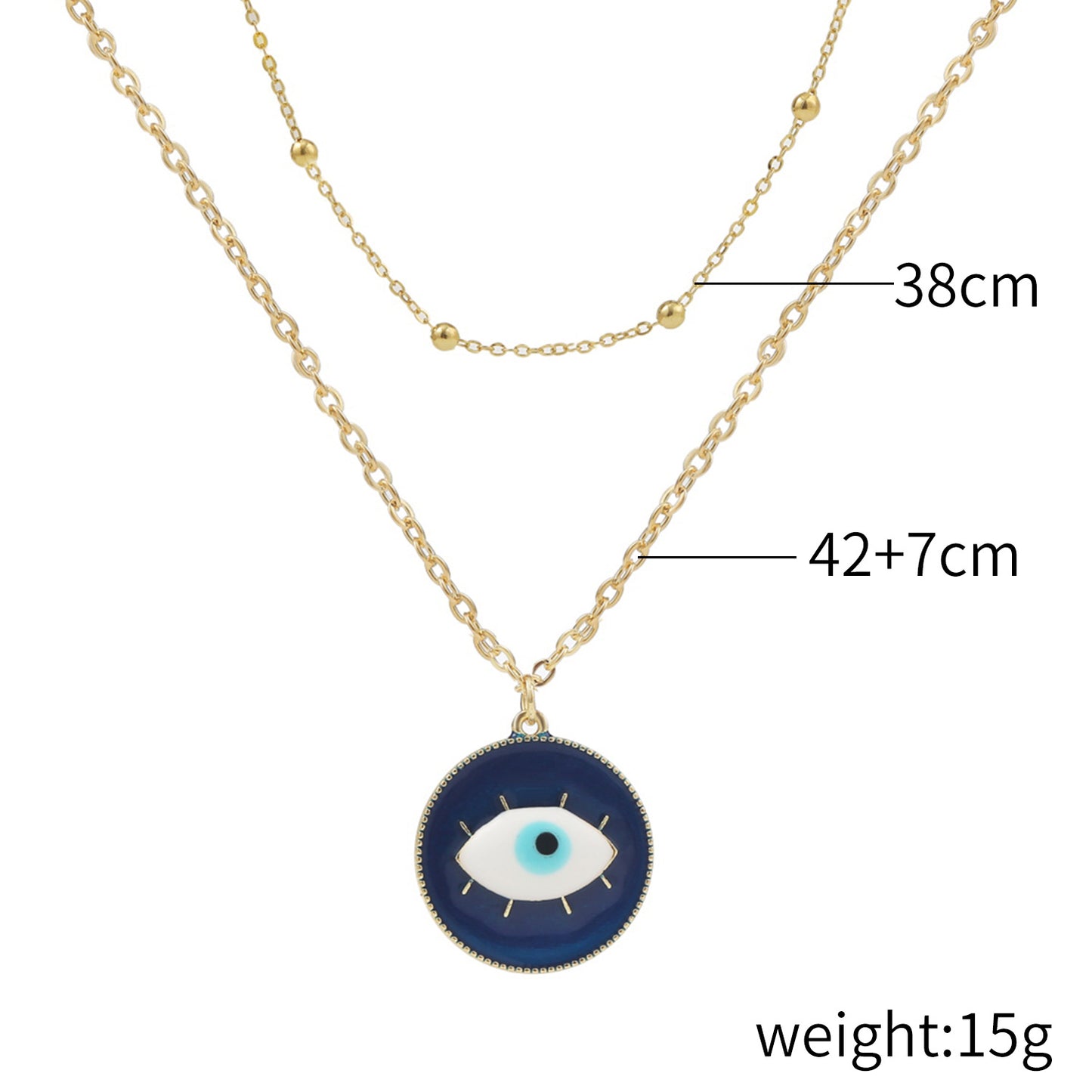 Diamond Demon Eye Necklace Female Jewelry dealsniper-net 5style 1PC