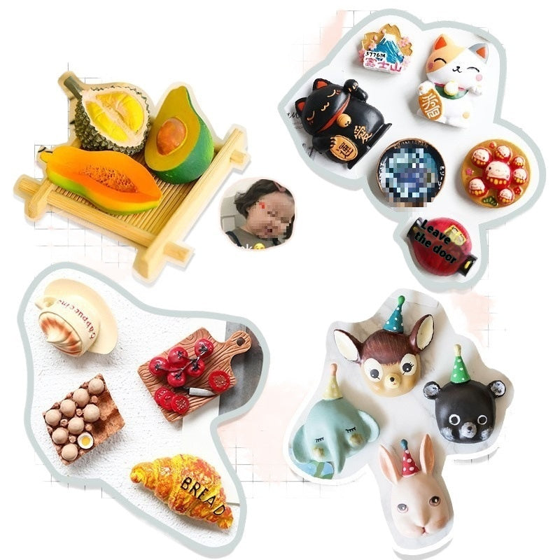Magnetic Three-dimensional Decoration Refrigerator Sticker Home Decor DealSniper.net