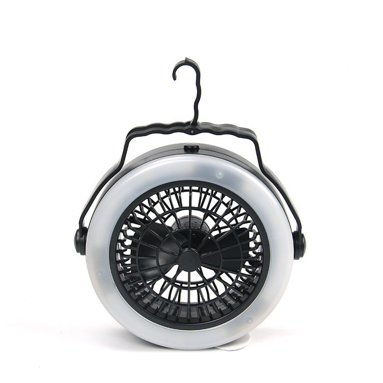 Multi-function Waterproof Fan Rechargeable Portable Camping Tent Outdoor dealsniper-net Black