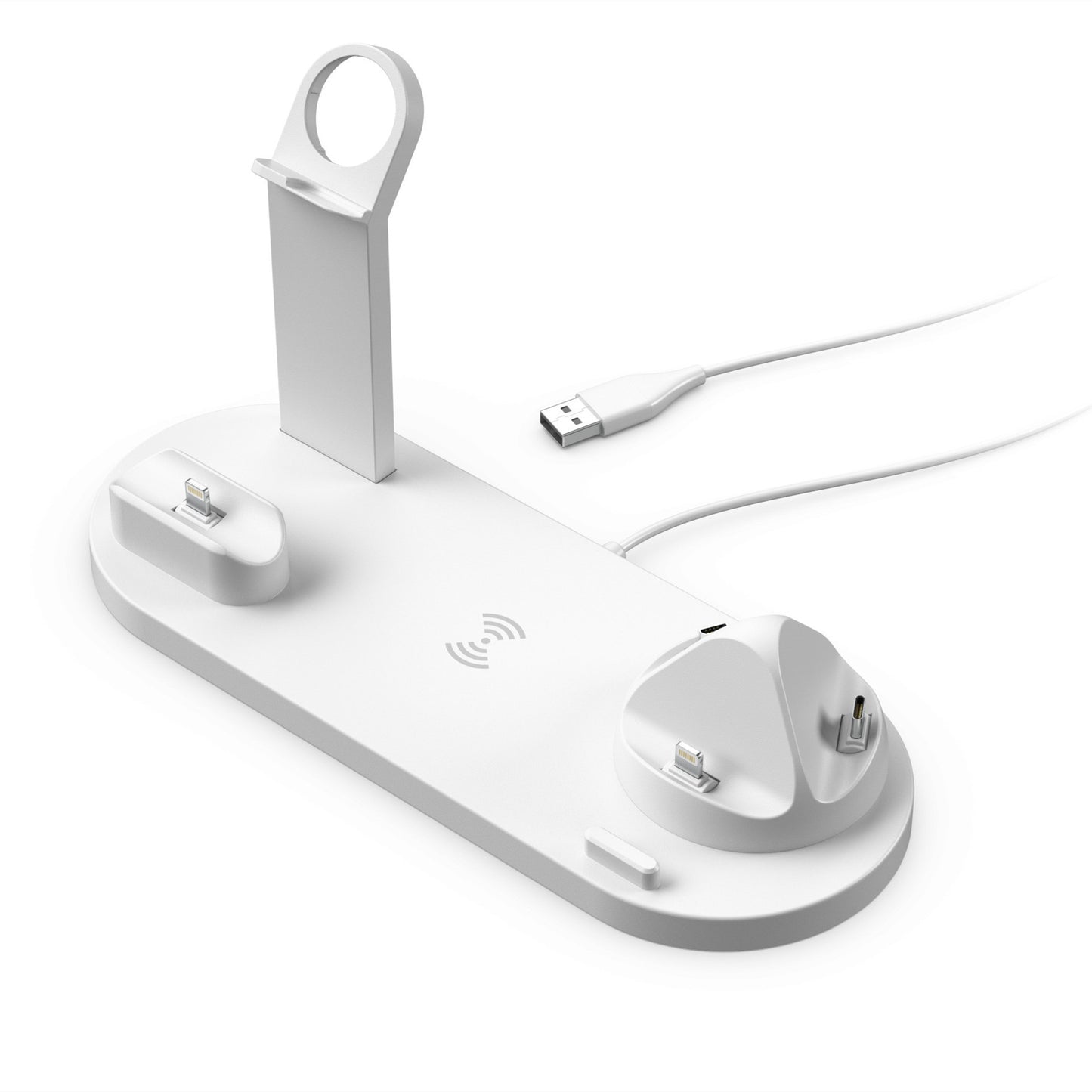 Mobile Phone Wireless Charger Headset Recharge Stand Watch Stand Electronics DealSniper.net White 15W Wireless Charger
