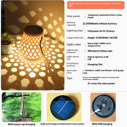 Outdoor Solar Lantern Lights Waterproof High Brightness