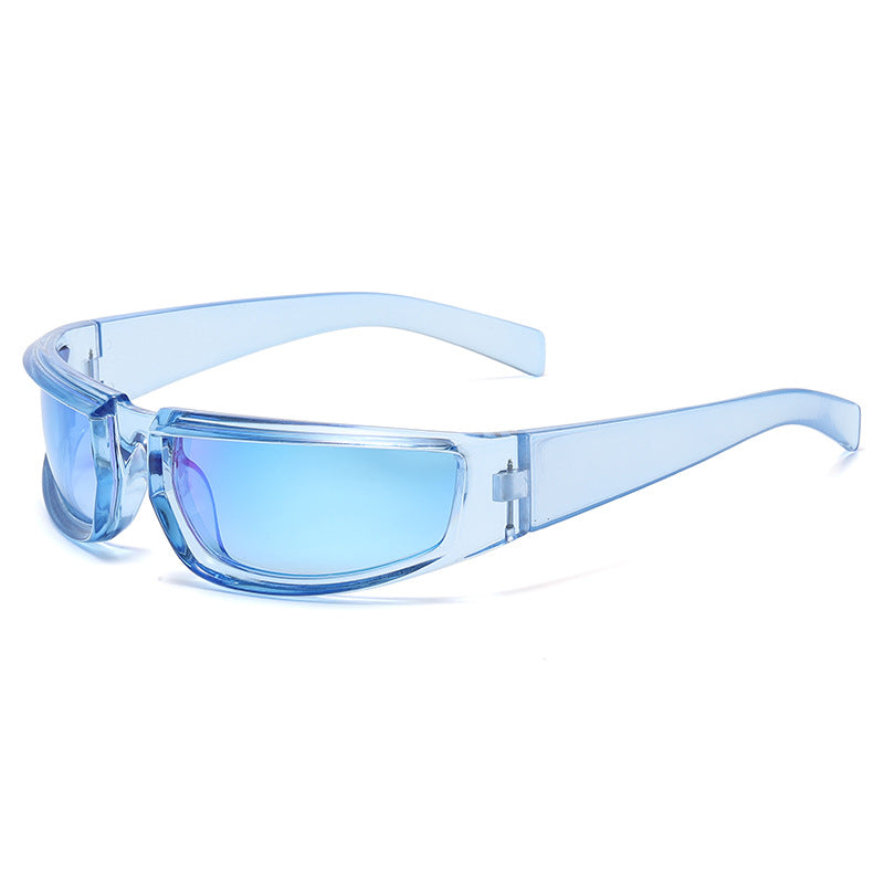 Fashion New Personality Cycling Sports Trend Sunglasses Men Gym From House Ice blue C8 No