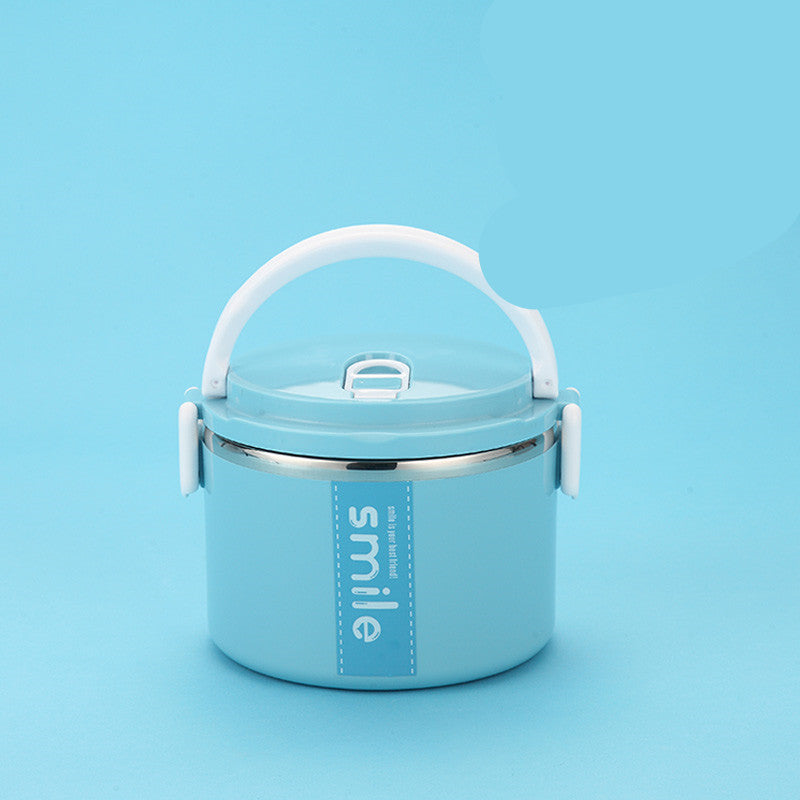 Stainless Steel Lunch Box Kitchen dealsniper-net Blue 1 layers