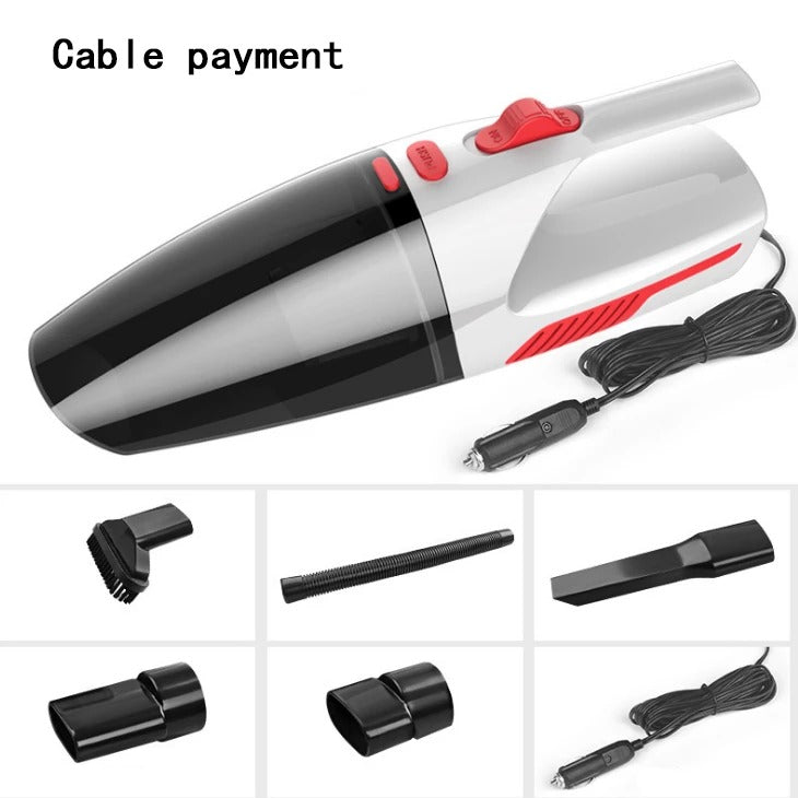 Handheld High-Power Vacuum Cleaner For Small Cars Home dealsniper-net White cable