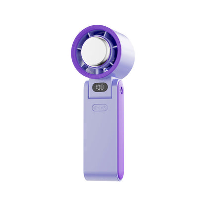 Folding Refrigeration Handheld Turbine High-speed Fan Gadgets DealSniper.net Purple 3600mah