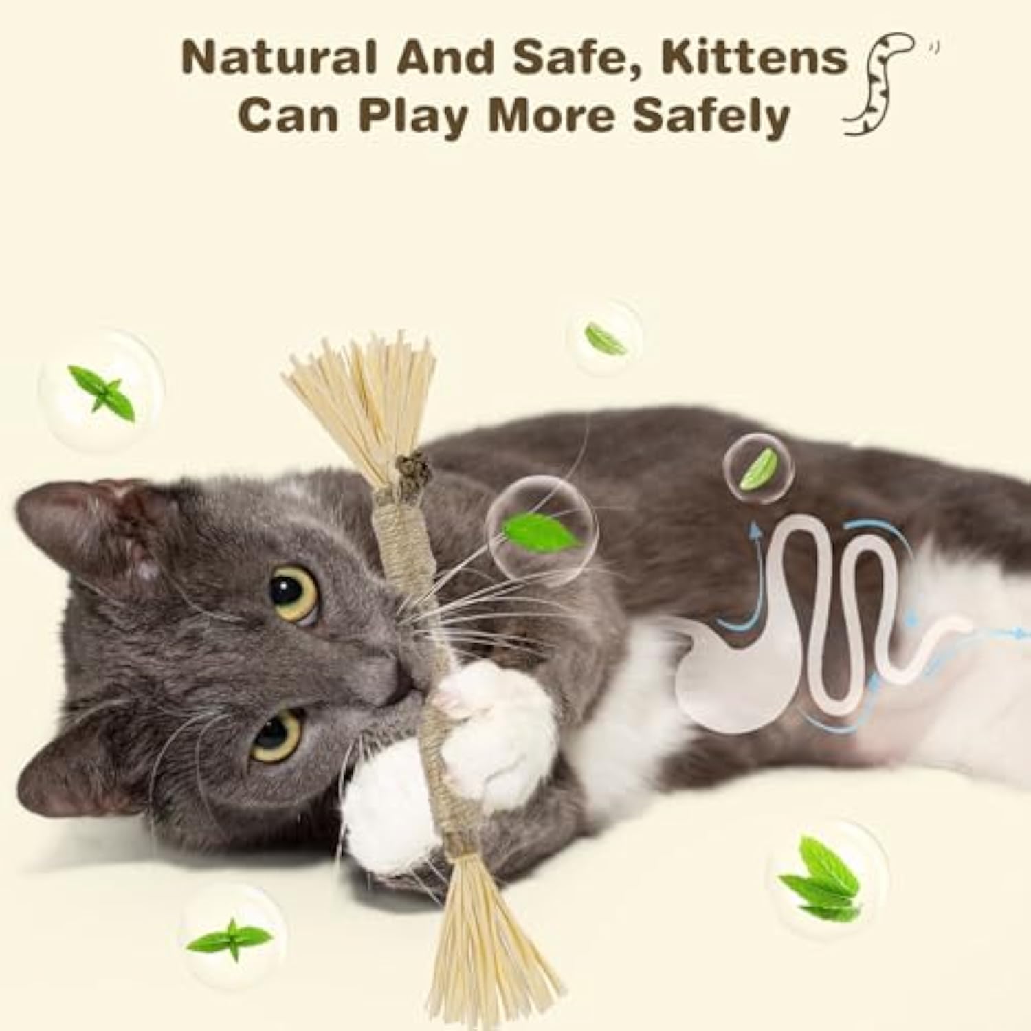 3 Pack Silvervine Sticks For Cats Cat Chew Toy For Dental Care Pets Gym From House