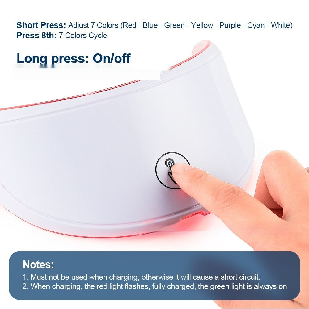 Neck Beauty Instrument Neck Colorful Light LED Touch Style Beauty dealsniper-net