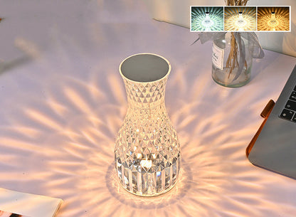 Vase Shape Atmosphere Crystal Lamp Table Lamp Home Home dealsniper-net Charging 3colors USB