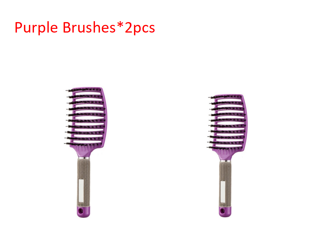 Hairbrush Anti Klit Brushy Haarborstel Women Detangler Hair Brush Bristle Nylon Scalp Massage Tangle Teaser Hair Brush Comb