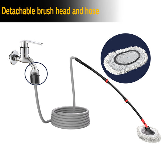 Portable 41-inch Automatic Water Car Wash Mop Vehicle Gym From House Red and black