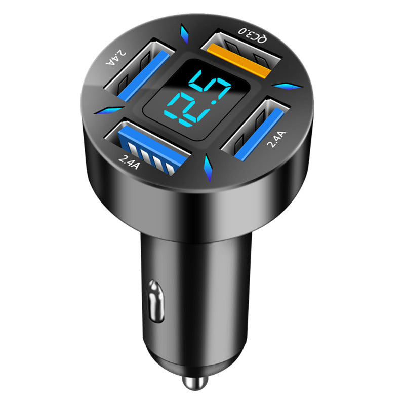 Four-port Car Charger 4USB Car Charger Vehicle DealSniper.net C177 fourport QC3.0
