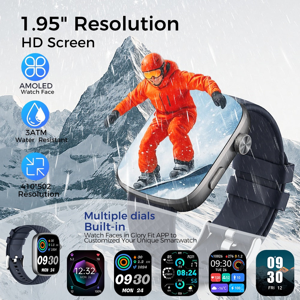 Smart Watch Bluetooth Call &1.95 HD Screen -Heart Rate Jewelry Gym From House