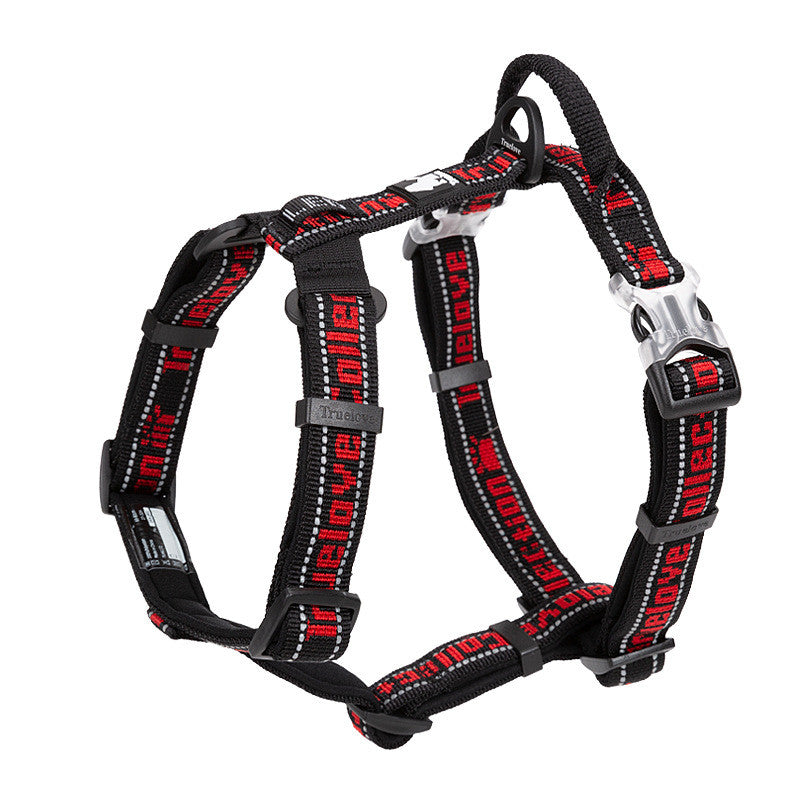 Dog Breast Strap Pet Products Leash Pets DealSniper.net Black red L