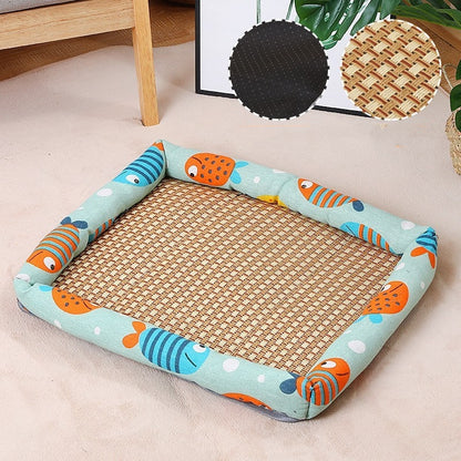 Pet Mat Nest Summer Linen High Temperature Summer Dog