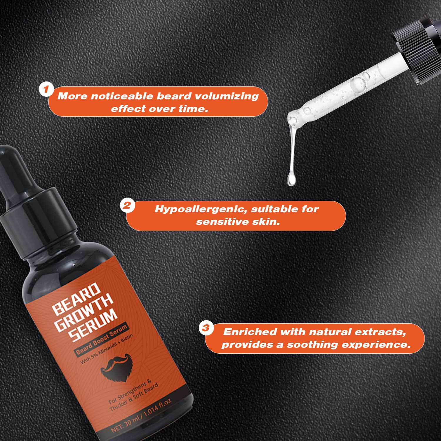 Beard 30ml Microneedle Roller Men Gym From House