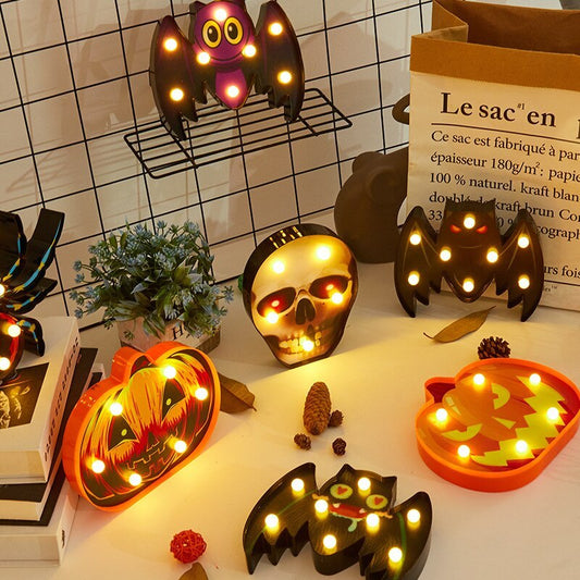 Halloween Lights Decoration LED Light Pumpkin Spider Bat