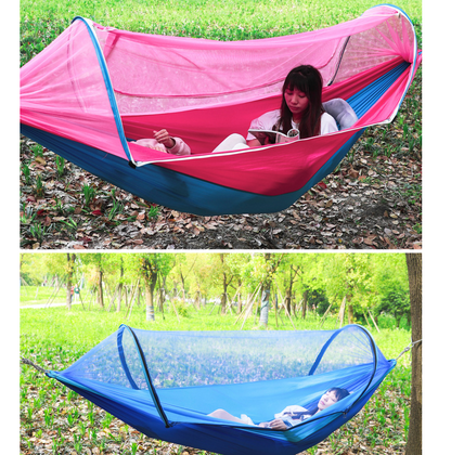 2 Person Portable Outdoor Mosquito Parachute Hammock Outdoor dealsniper-net