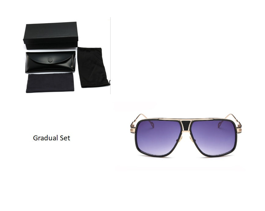 Sunglasses Men Brand Designer Sun Glasses Driving Oculos Men DealSniper.net Black clear set